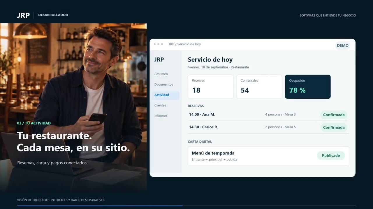 Una demostración de JRP conecta la captura de facturas y la gestión del negocio